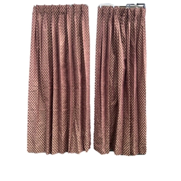 Set of 2 Custom Made Modern Curtain Drapes High Double Ceiling Lined De… - Picture 2 of 13